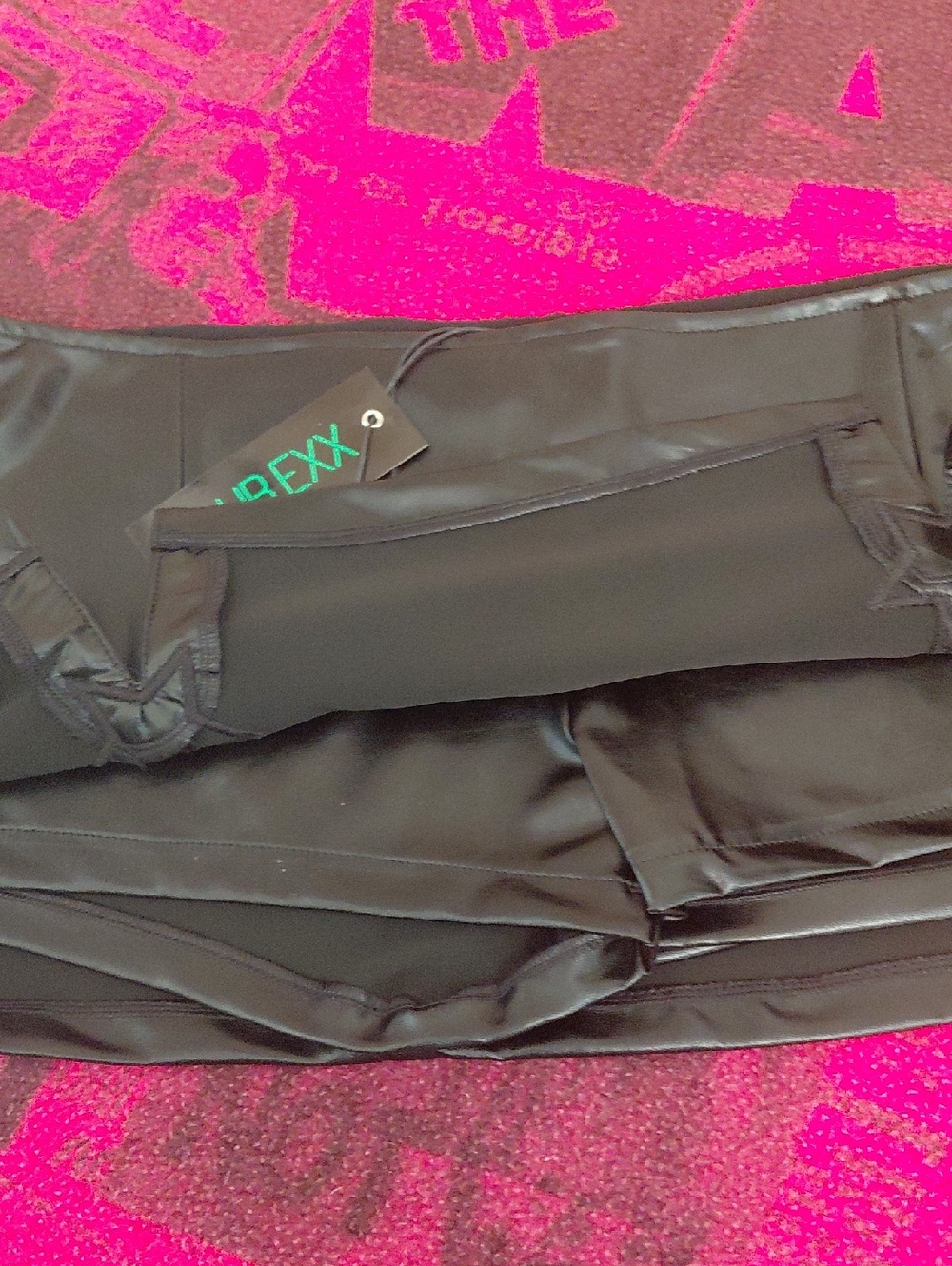 DOLLSKILL CLUB EXX Black Mini Skirt with White Star Appliqués - Picture 9 of 10